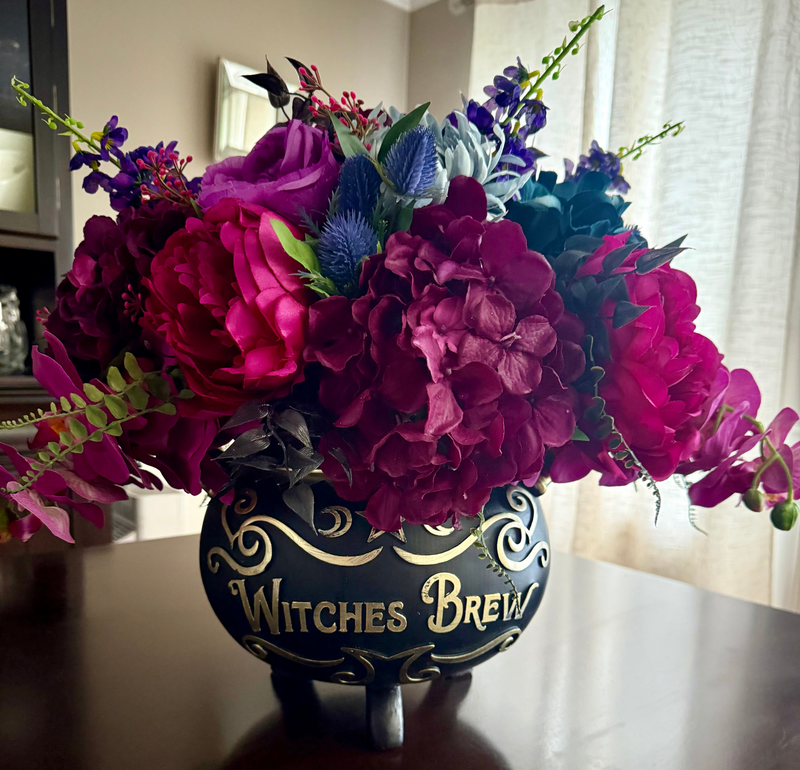 Witches Brew Floral Arrangement for Halloween