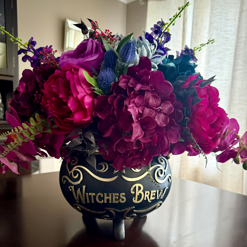 Witches Brew Floral Arrangement for Halloween