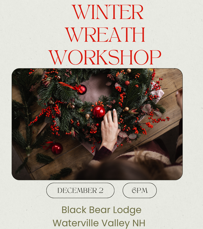 Sip and Craft Winter Wreath Workshop at The LaBelle Wineries in Amherst & Derry NH
