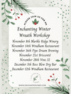 Winter Wreath Workshop Schedule 2023