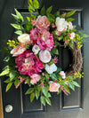 Wreath Making **KIT***featuring Pink Hydrangeas by Enchanted Vines
