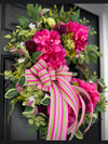 Magenta Hydrangea Wreath for Spring