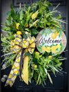 Lemon Wreath w Welcome Sign