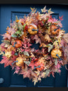 Lush Pumpkin Wreath