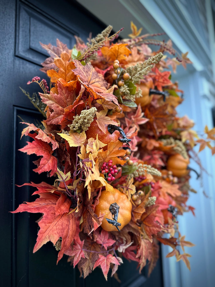 Lush Pumpkin Wreath