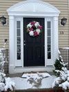Spring Peony and Hydrangea Garden Wreath