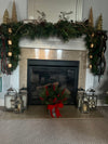 Classic Winter Arrangement in Galvanized Base with Winter Greens and Berries